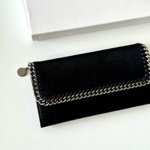 Stella McCartney Black wallet with Silver Accents
